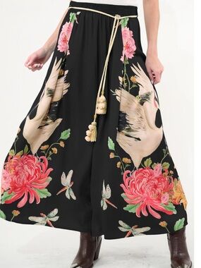 Wide Leg Legend Of The Crane Pants #elegant #luxury #wearableart